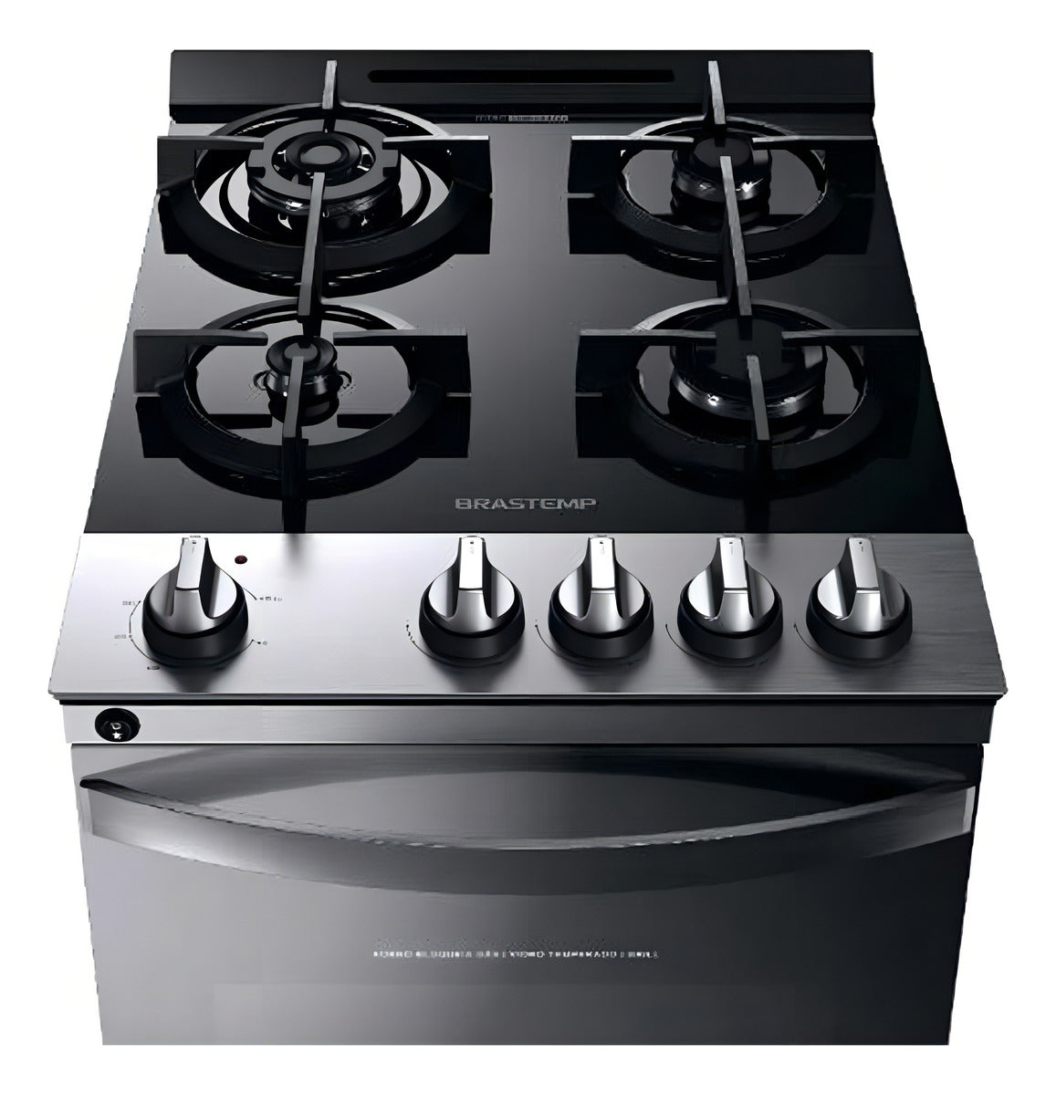Fogão Brastemp BFO4VBRRNA com porta cega 127V - aço inoxidável
