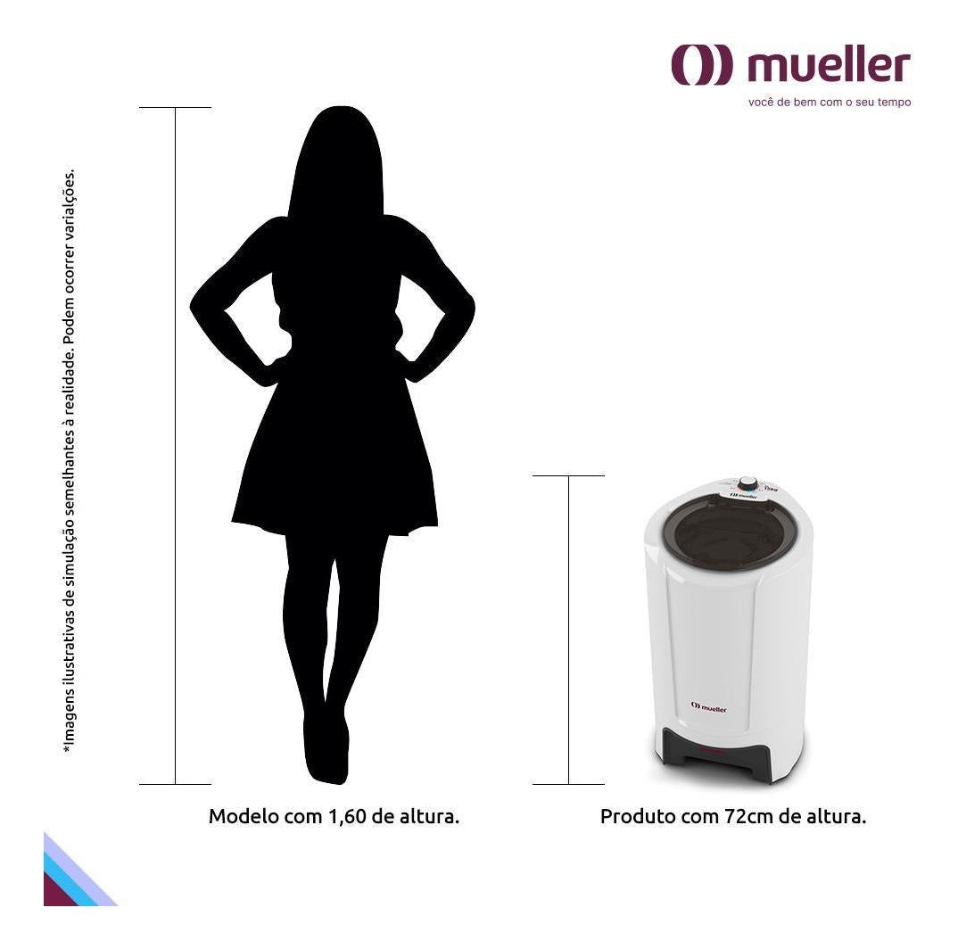 Centrífuga de Roupas Mueller 15kg Fit Branca 110v
