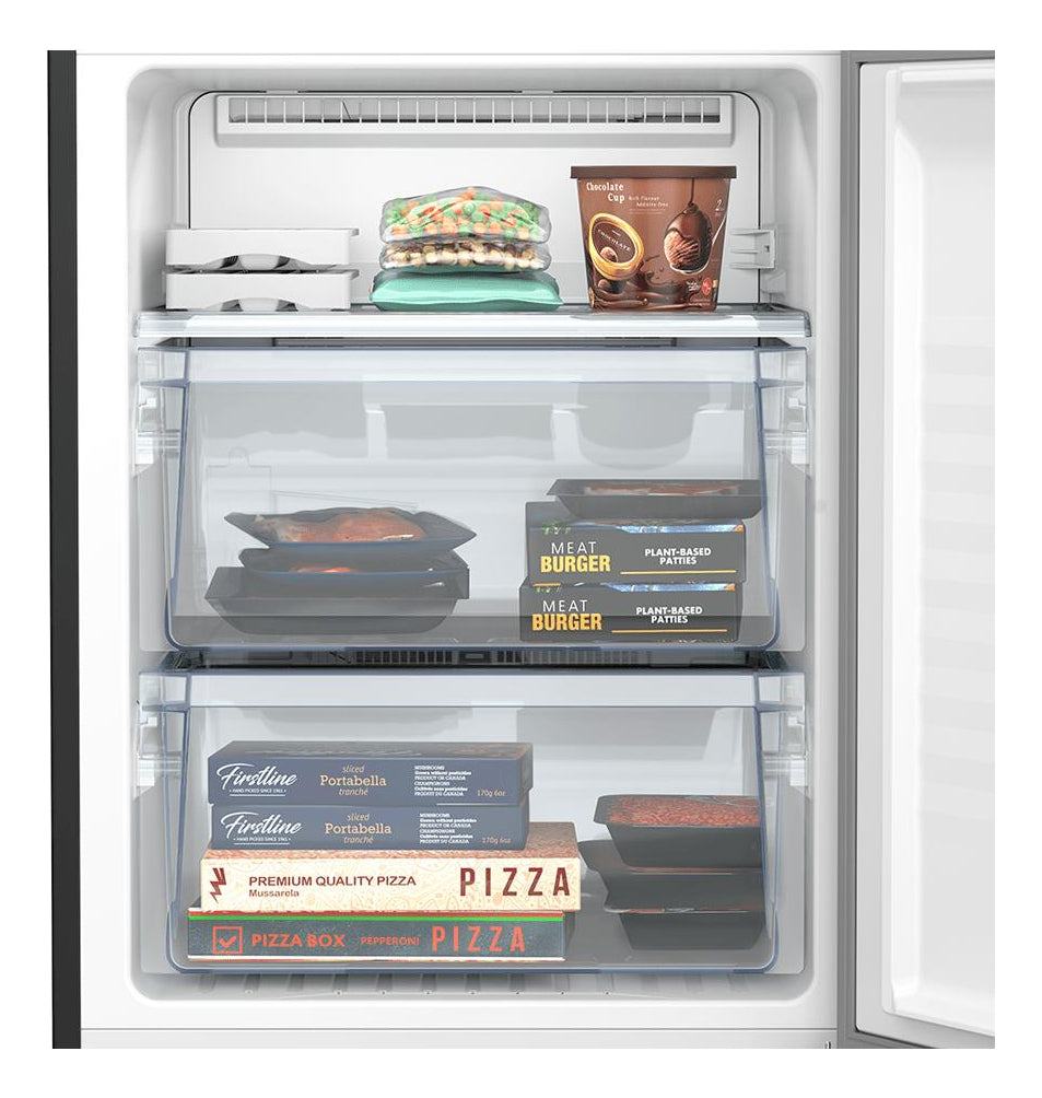 Geladeira Bb41 Black Glass 397l A+++ 60cm Panasonic Cor Preto 110V
