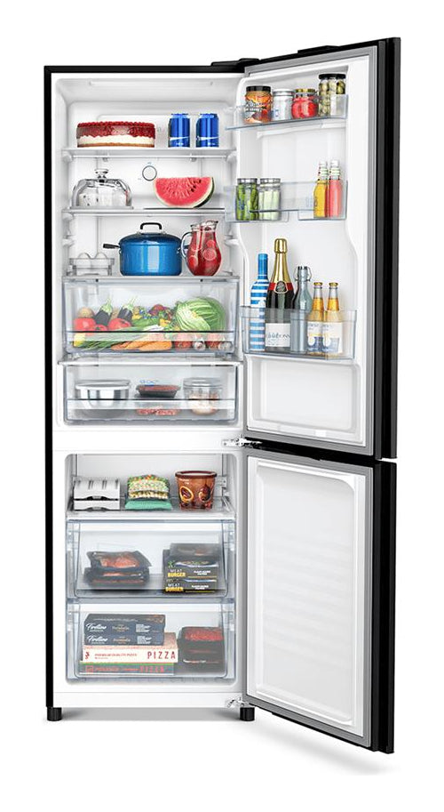Geladeira Bb41 Black Glass 397l A+++ 60cm Panasonic Cor Preto 110V