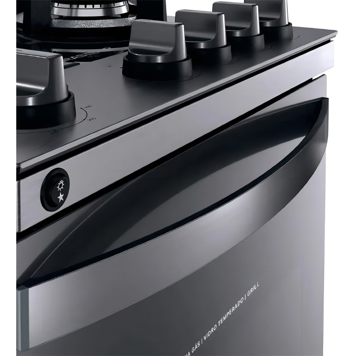 Fogão Brastemp BFO4VBRRNA com porta cega 127V - aço inoxidável