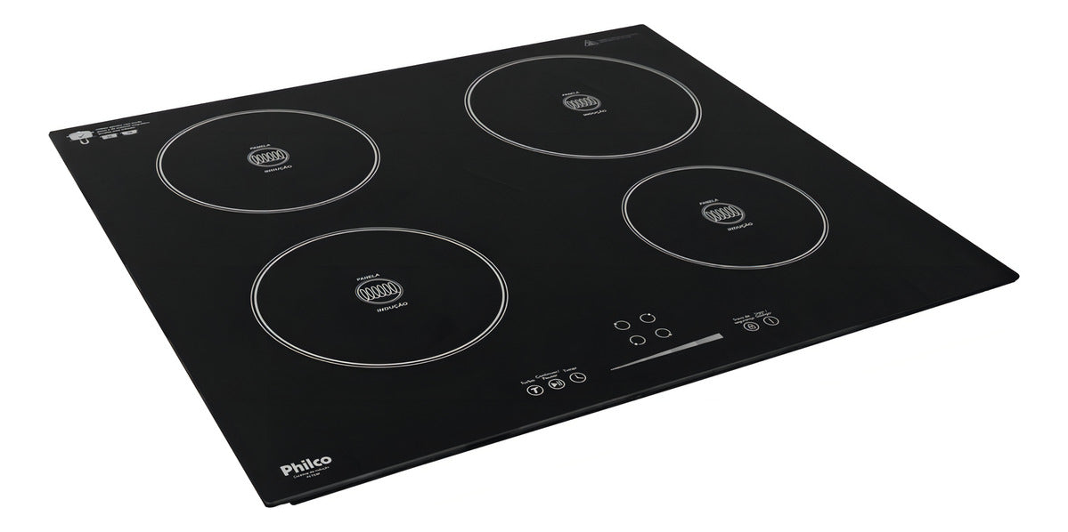 Fogão Cooktop De Indução Philco 4 Bocas Pct04p Preto 220v