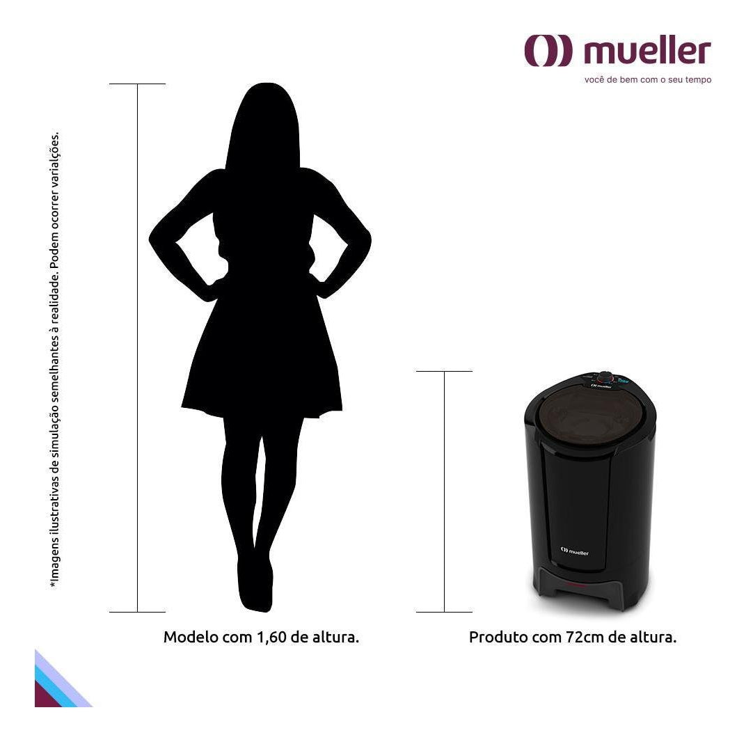 Centrífuga de Roupas Mueller 15kg Fit Preta 220V