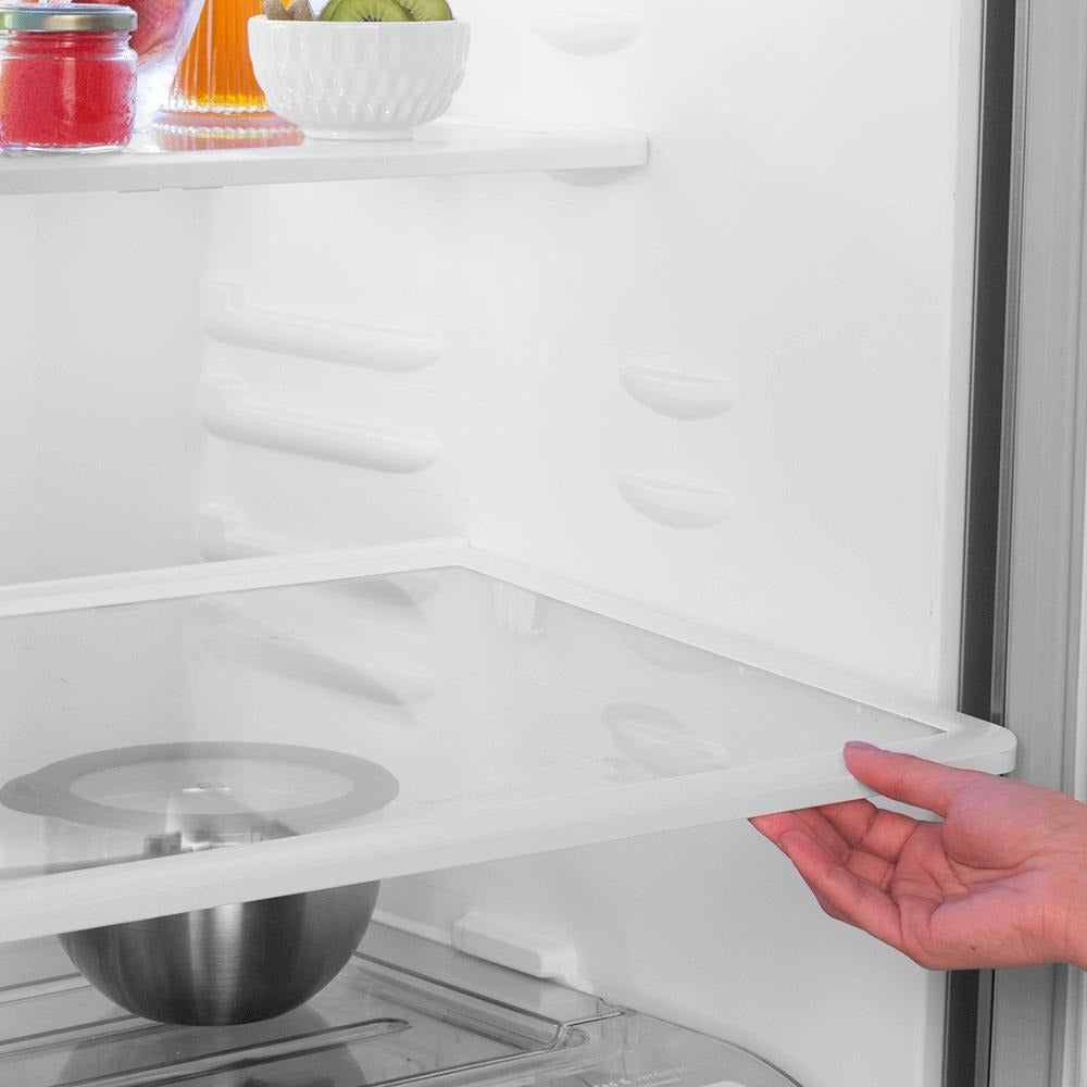 Geladeira Electrolux Frost Free 371L Turbo Congelamento Duplex Cor Inox DFX41 127v