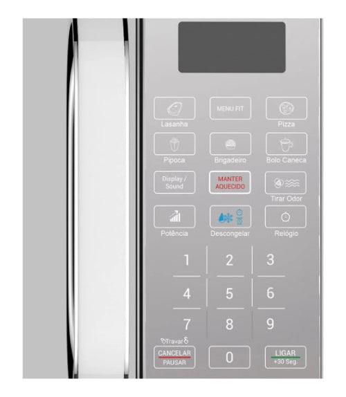 Micro-ondas PMO23EB Limpa Fácil 20L Potência de 1100W Cor Branco Philco 127V