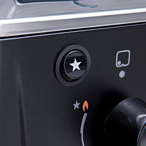 Fogão 4 Bocas Preto com Mesa Inox Atlas Mônaco Plus Bivolt 127V/220V 50Litros