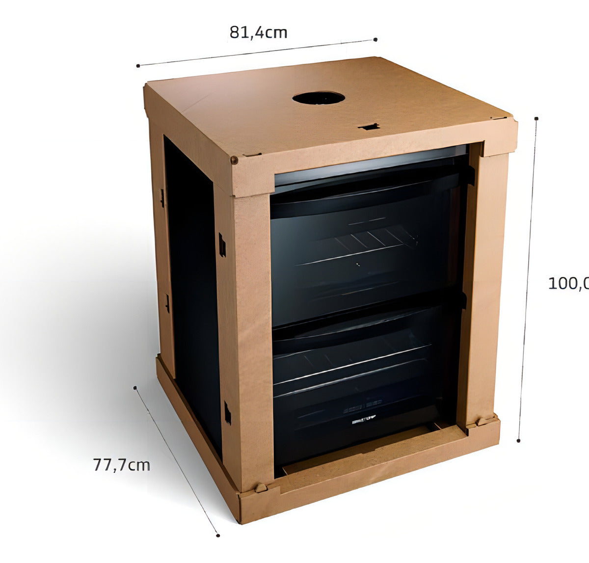 Fogão Brastemp BFD5VCE com porta com visor 220V - preto