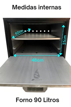 Fogão Industrial De Piso 4 Bocas C/ Forno 30x30 Cristal Aço Cor Preto Tipo de conexão Multigás BAIXA PRESSÃO