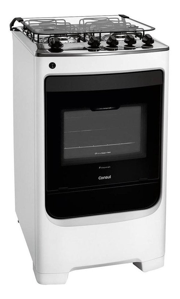 Fogão Consul 4 Bocas Branco Com Acend. Automático - Cfo4nab 110V/220V