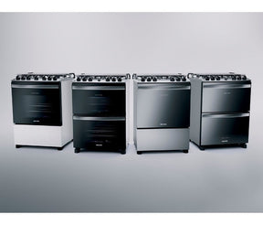 Fogão Brastemp 5 Bocas Duplo Forno Cor Inox Com Botões Remov Tipo de conexão Gás engarrafado 110V