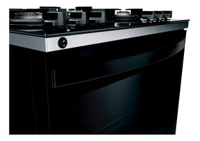 Fogão Brastemp 5 Bocas Preto Com Mesa De Vidro E Turbo Chama Tipo de conexão Gás engarrafado 110V/220V