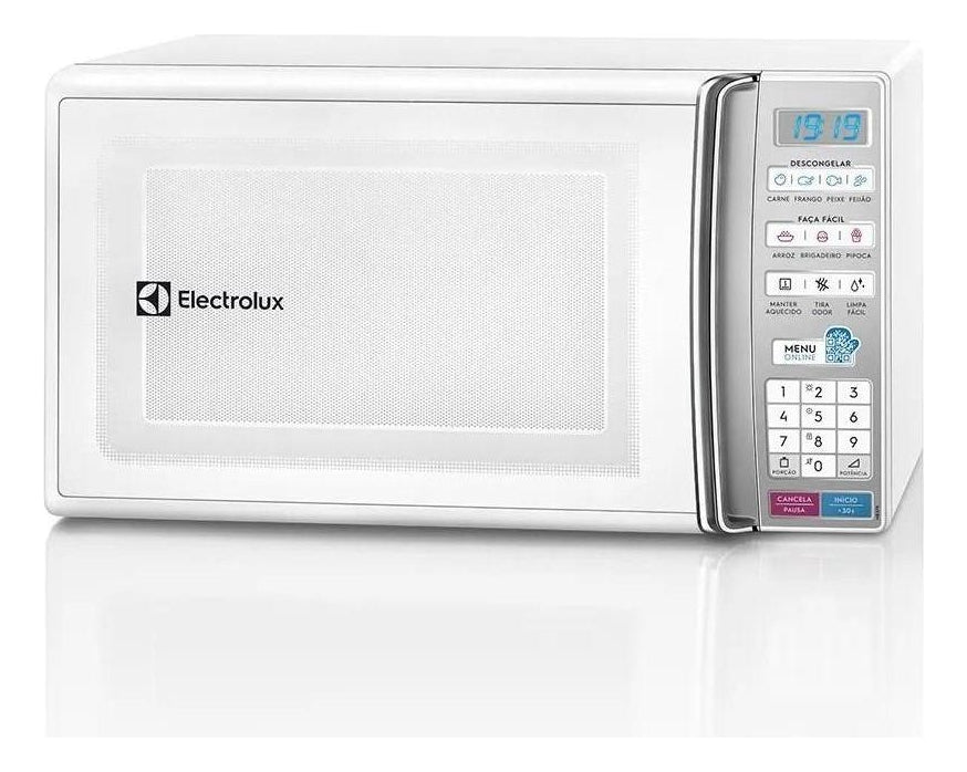 Micro-ondas de Bancada Electrolux Branco 27L com 55 receitas pré-programadas no Menu Online MB37R 220v
