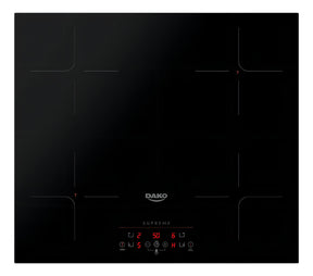 Cooktop de Indução 4 Bocas Preto com Trava de Segurança Dako Supreme 220V