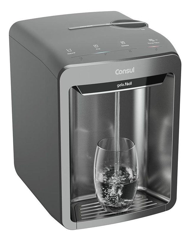 Purificador de Água Consul CPB33A Painel Touch 3 níveis de temperatura Cinza Bivolt 110V/220V