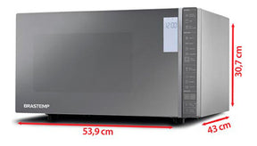 Micro-ondas Mesa Brastemp 32l Grill Espelhado Bmg45ar 220V