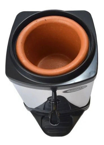 Bebedouro Filtro Água de Inox com Base de Barro Acquamar 6010 Preto