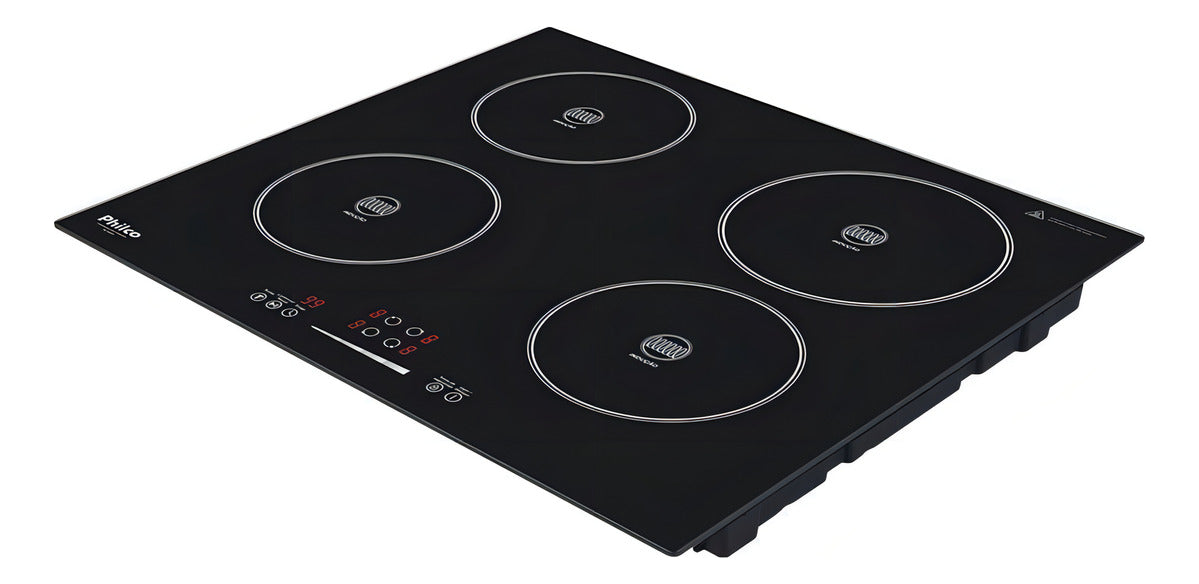 Fogão Cooktop De Indução Philco 4 Bocas Pct04p Preto 220v