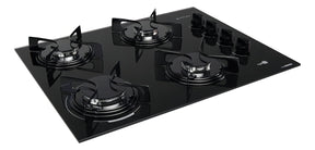 Cooktop 4 Bocas Preto Com Mesa Vidro Atlas Agile Up Bivolt