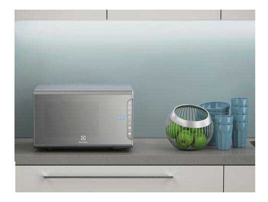 Micro-ondas MI41S 31L Espelhado Com Painel Integrado e Função Tira Odor Cor Prata Electrolux 127V