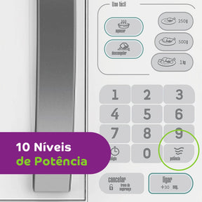 Micro Ondas 20 Litros 10 Níveis De Potência Cma20bb Consul Cor Branco 220V