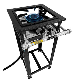 Fogão 1 Boca Dupla Industrial Baixa Pressão 30x30 Reforçado