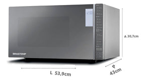 Micro-ondas Mesa Brastemp 32l Grill Espelhado Bmg45ar 220V