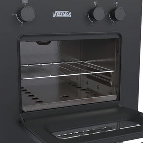 Fogao 2 Bocas Venax Mini Cook Preto Fosco Gas GLP