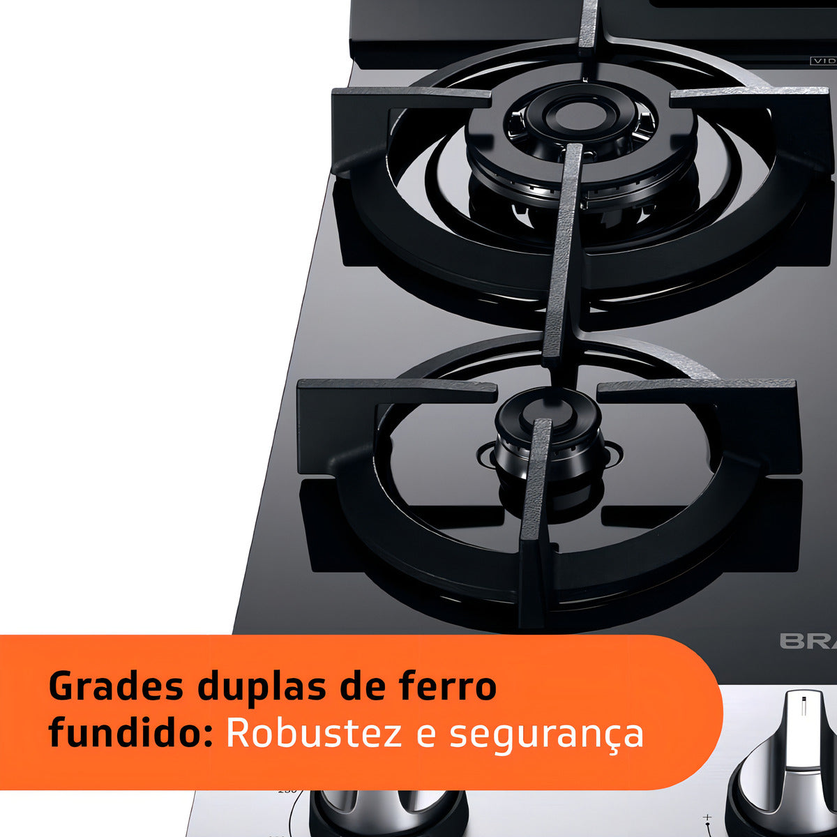 Fogão Brastemp BFO4VBR com porta com visor 127V - inox