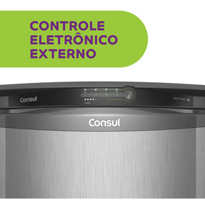 Geladeira auto defrost CRB39A 342L inox Consul 127V