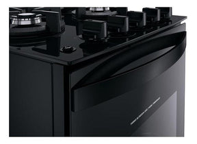 Fogão 4 Bocas Vidro Grade Dupla Bfo4vae Preto Brastemp 110V/220V