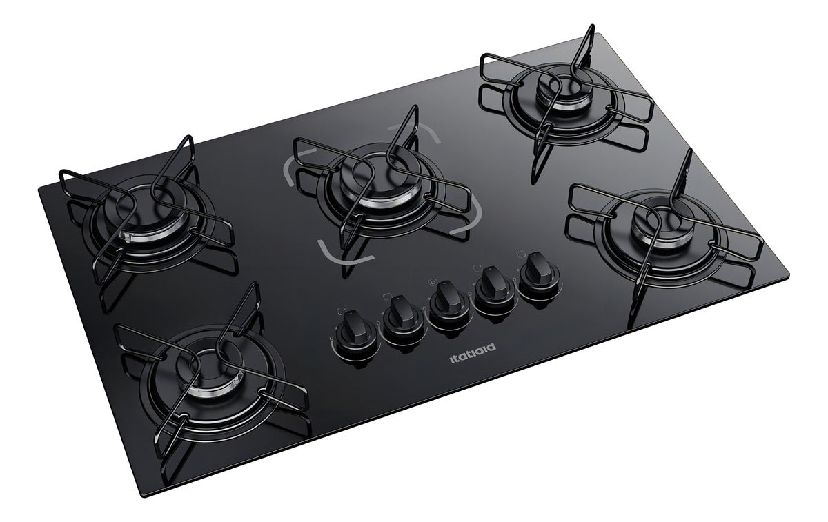 Fogão Cooktop Gás Itatiaia Essencial 5 Bocas Preto 127V/220V