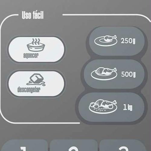 Micro-ondas Cm020bf 20 Litros Espelhado Com Função Descongelar Cor Cinza/inox Consul 220v