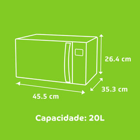 Micro Ondas 20 Litros 10 Níveis De Potência Cma20bb Consul Cor Branco 220V
