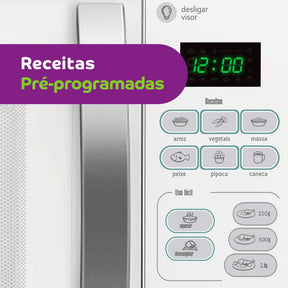 Micro Ondas 20 Litros 10 Níveis De Potência Cma20bb Consul Cor Branco 220V