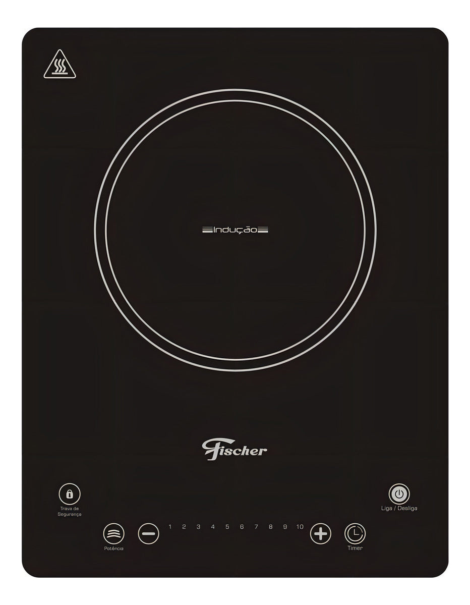 Fogão Cooktop 1 Queimador Indução Preto Fischer 220V