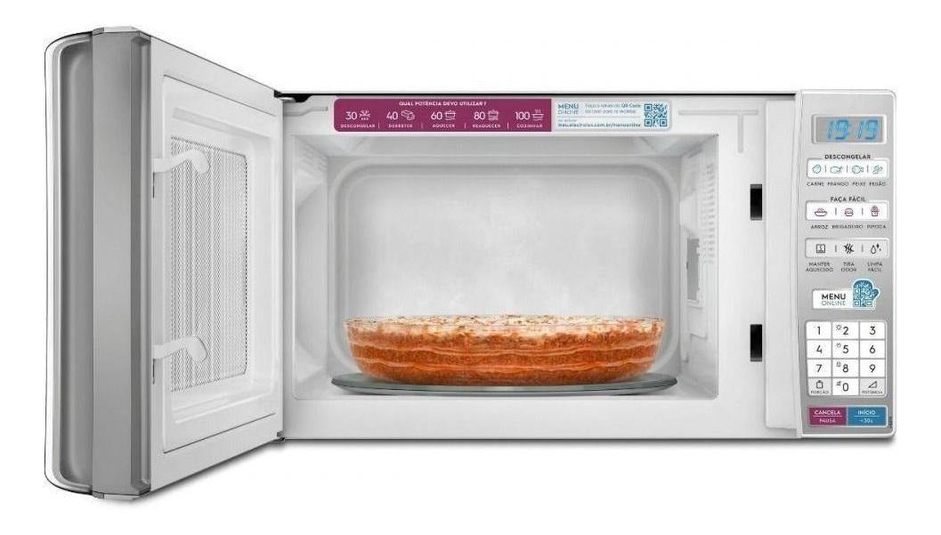 Micro-ondas de Bancada Electrolux Branco 27L com 55 receitas pré-programadas no Menu Online MB37R 220v