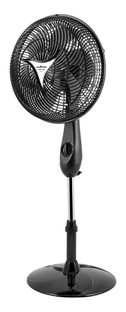 Ventilador De Coluna Britânia Bvt350 Maxx Force 75w Cor da estrutura Preto Cor das pás Cinza Diâmetro 30 cm Frequência 60 Material das pás Plástico Quantidade de pás 6 110V