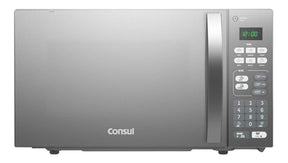 Micro-ondas Cm020bf 20 Litros Espelhado Com Função Descongelar Cor Cinza/inox Consul 220v
