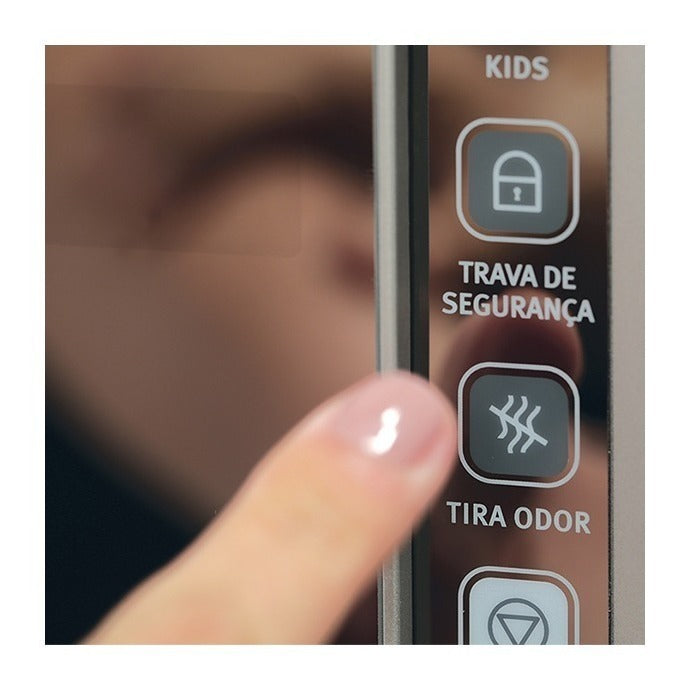 Micro-ondas MI41S 31L Espelhado Com Painel Integrado e Função Tira Odor Cor Prata Electrolux 127V