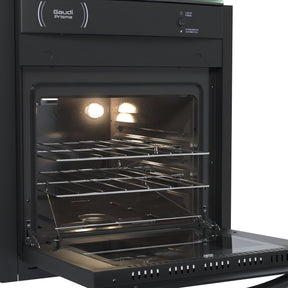 Fogão Venax Gaudí Prisma Vítreo com porta com visor 127V/220V - preto