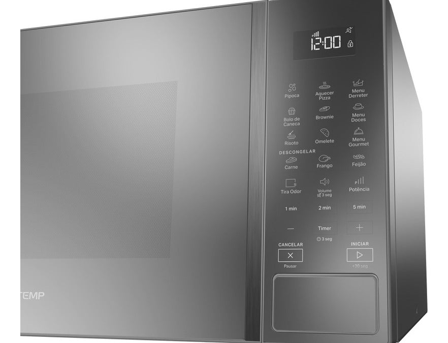 Micro-ondas 32 L Com Menu Gourmet Bms46ar Cinza Brastemp 220V