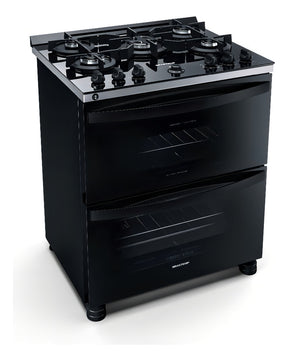 Fogão Brastemp BFD5VCE com porta com visor 220V - preto