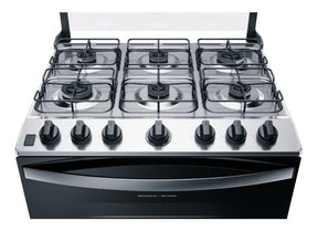 Fogão Brastemp 6 Bocas Branco Com Botões Removíveis E Exclus Tipo de conexão Gás engarrafado 110V/220V