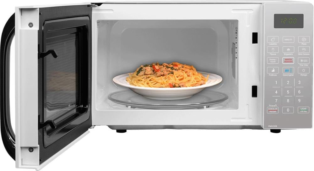 Micro-ondas PMO23EB Limpa Fácil 20L Potência de 1100W Cor Branco Philco 127V