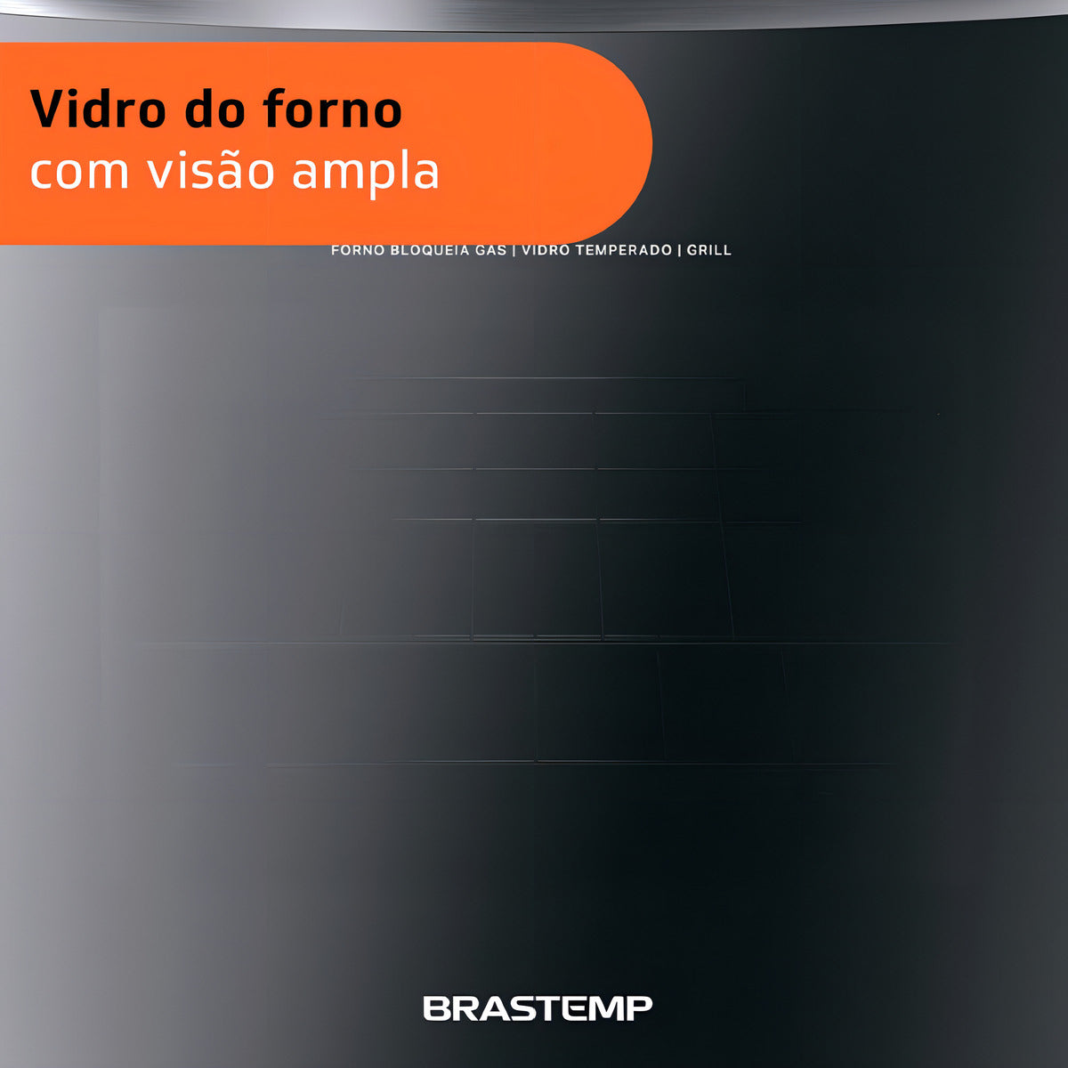 Fogão Brastemp BFO4VBR com porta com visor 127V - inox