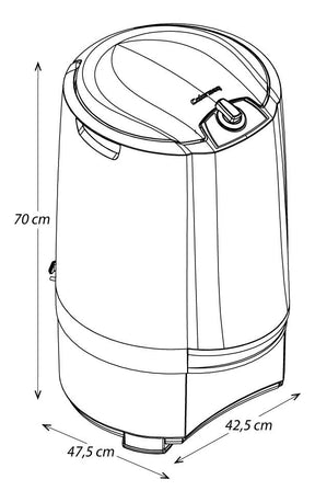 Centrífuga De Roupas Colormaq 12kg Cor Prateado 110V