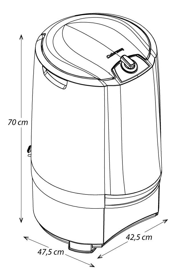 Centrífuga De Roupas Colormaq 12kg Cor Prateado 110V