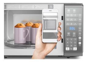 Micro-ondas MI41S 31L Espelhado Com Painel Integrado e Função Tira Odor Cor Prata Electrolux 127V