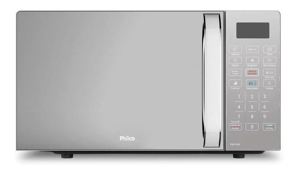 Micro-ondas PMO23EB Limpa Fácil 20L Potência de 1100W Cor Branco Philco 127V