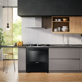 Fogão Brastemp 5 Bocas Preto Com Mesa De Vidro E Turbo Chama Tipo de conexão Gás engarrafado 110V/220V